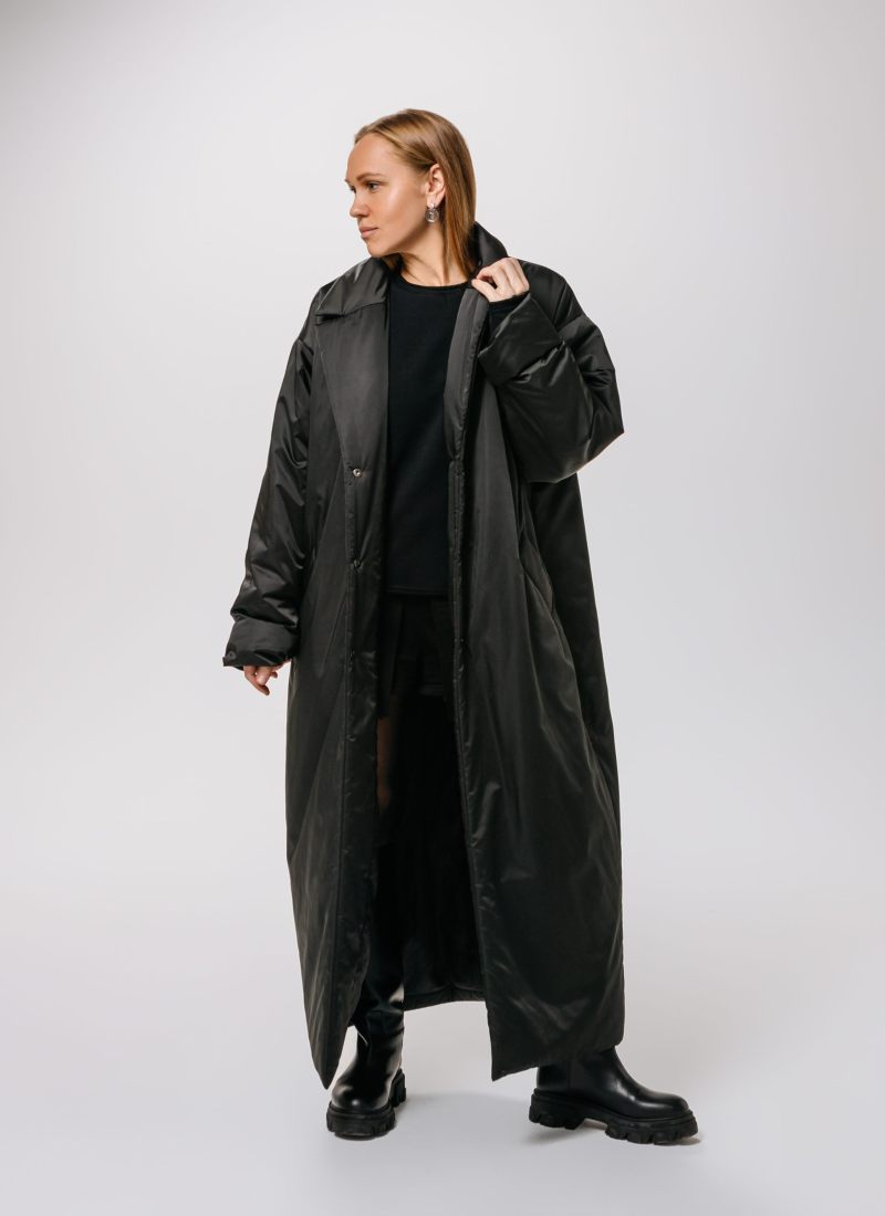 Пальто OVERSIZE infinity W BLK Nikasport, INF101-W99-BLK, цвет черный