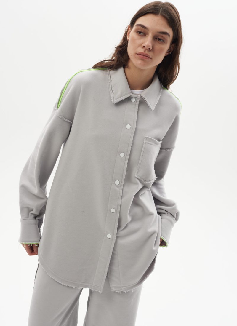 Рубашка Oversize Infinity Nikasport, INF92-W32-GRY, цвет серый